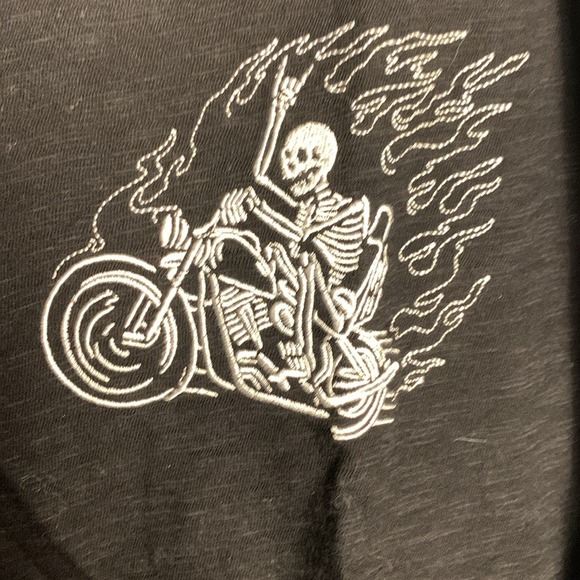 NWT Torrid Moto Embroidered Classic Fit Slub Notch Neck Tee 2X - Picture 7 of 11